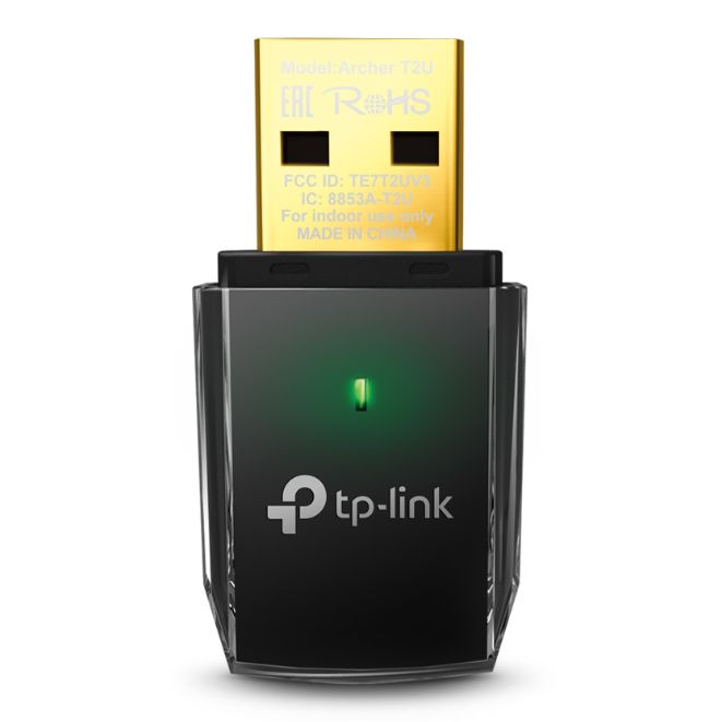 TP-LINK (Archer T2U) AC600 Wireless Dual Band USB Adapter, Advanced Security TP-LINK (Archer T2U) AC600 Wireless Dual Band USB Adapter, Advanced Security